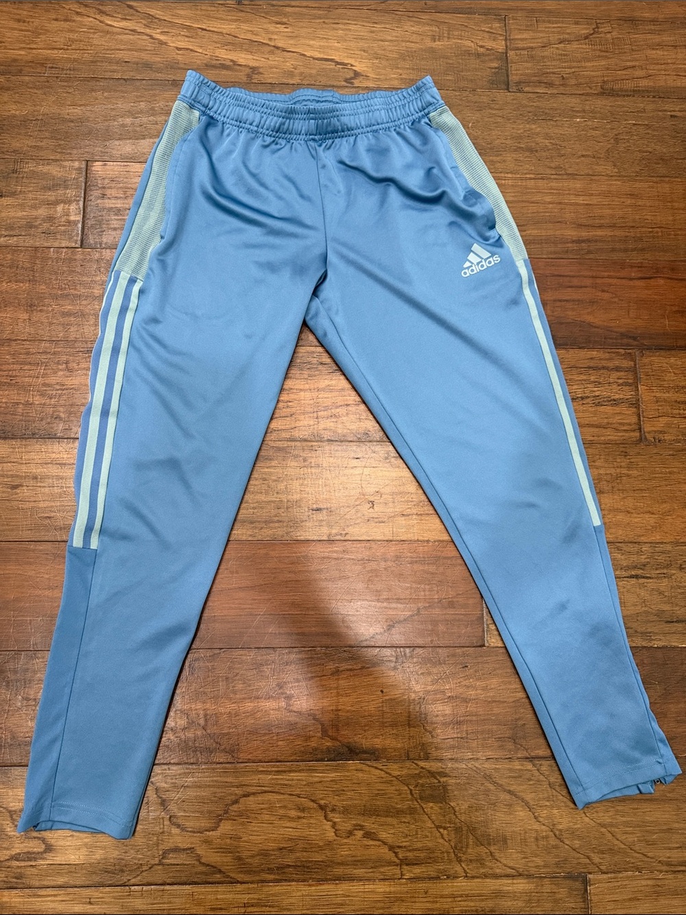 Adidas Aeroready Track Pants Medium Men’s Blue Joggers Athletic Zip Pockets
